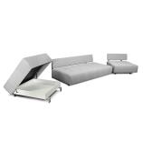 Polstergarnitur Sofa Set Tommy 3-2-1-Hocker